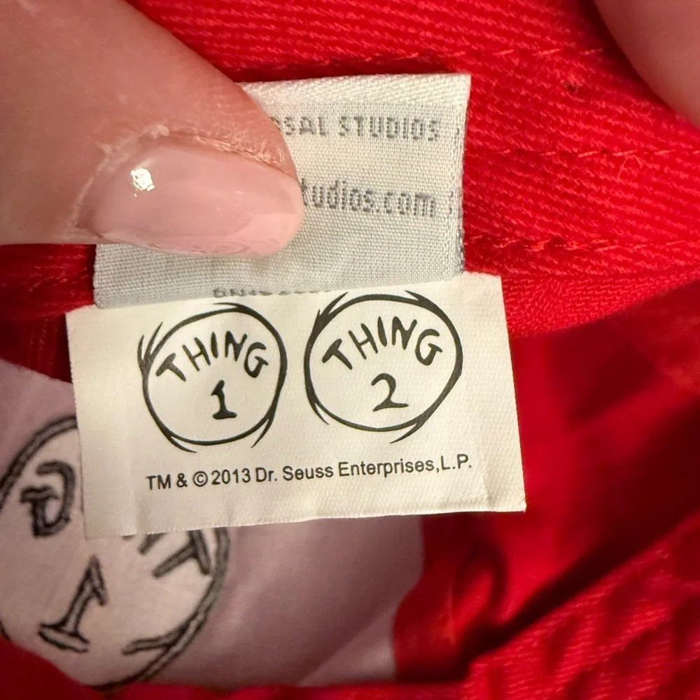 Universal Studios Dr. Seuss “Thing 1” Red Baseball Hat (Adult)